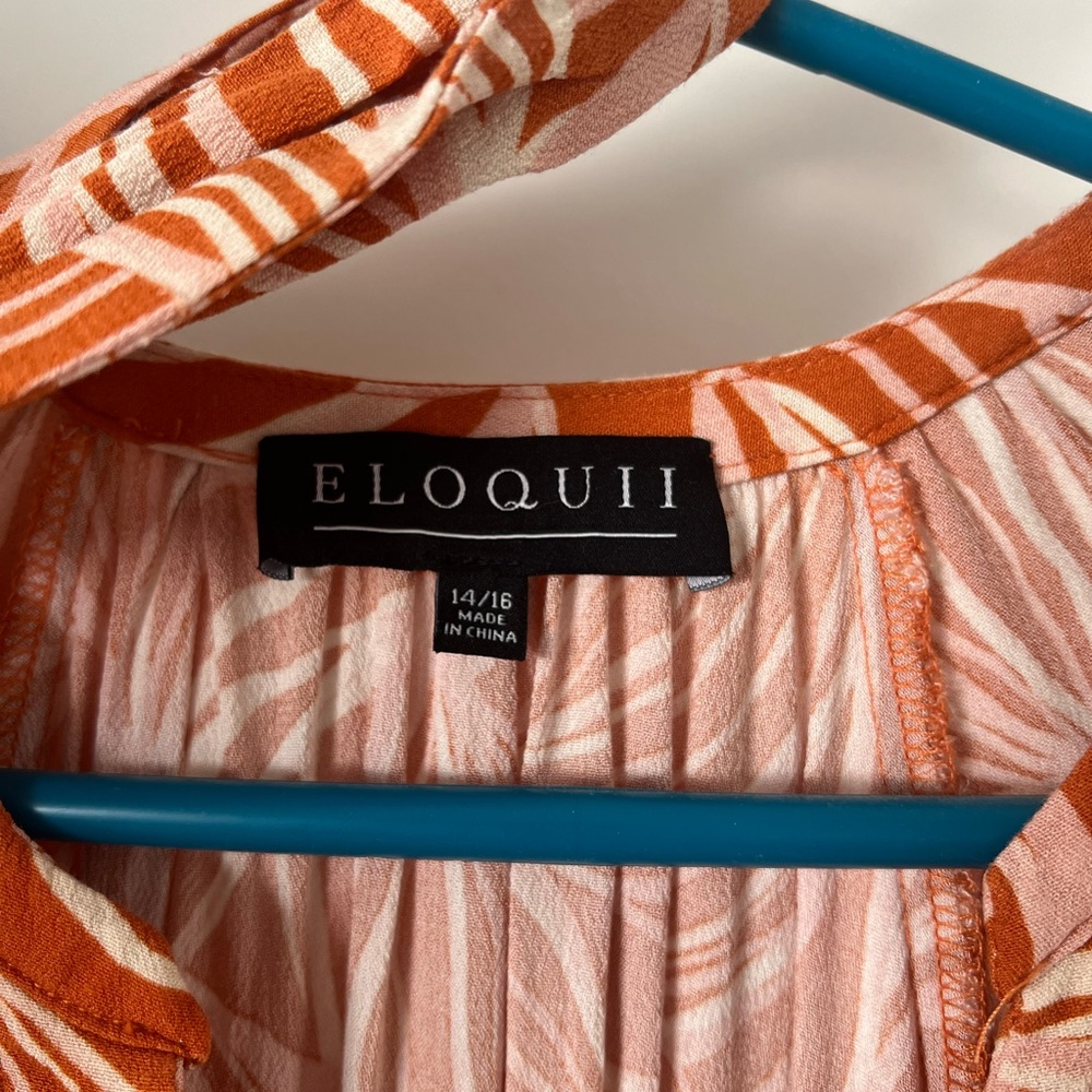Eloquii orange dress. Size 14/16. - Picture 2 of 2